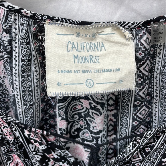 California moon rise long sleeve long top ladies sz lg - Picture 3 of 5